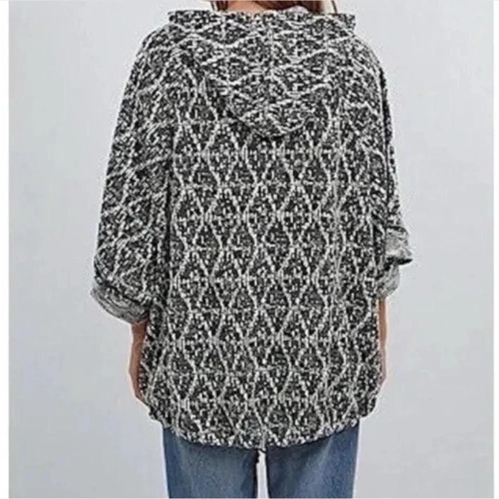 Free People Santa Fe Jacquard Zippered Kimono - Size Large - Picture 4 of 8